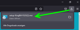Installation Freigabe Schritt 1 - FIREFOX