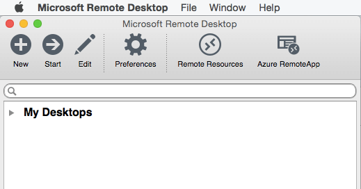 Microsoft Remote Desktop für Apple MAC OS