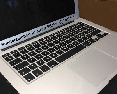 Sonderzeichen (@ 'at' ² ³) in Windows RDP bei MAC