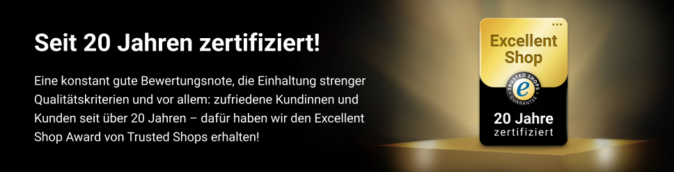 Trusted Shops 20 Jahre Excellent Shop