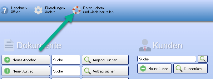 Autobackup Schritt 1