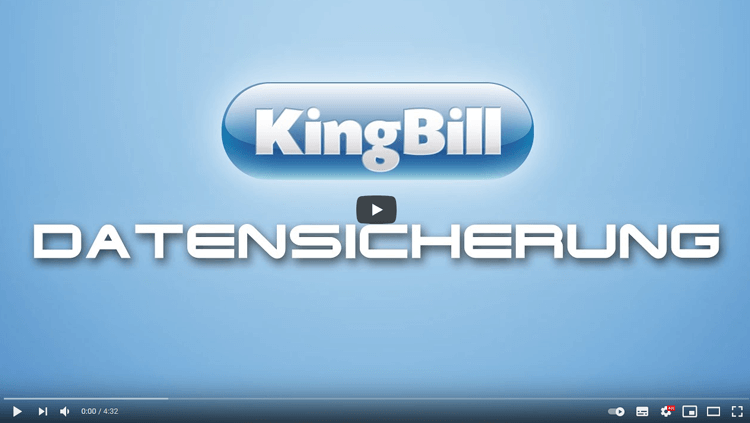 Datensicherung für KingBill