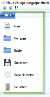 Neue Vorlage