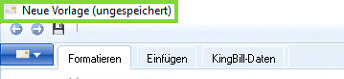 Neue Vorlage