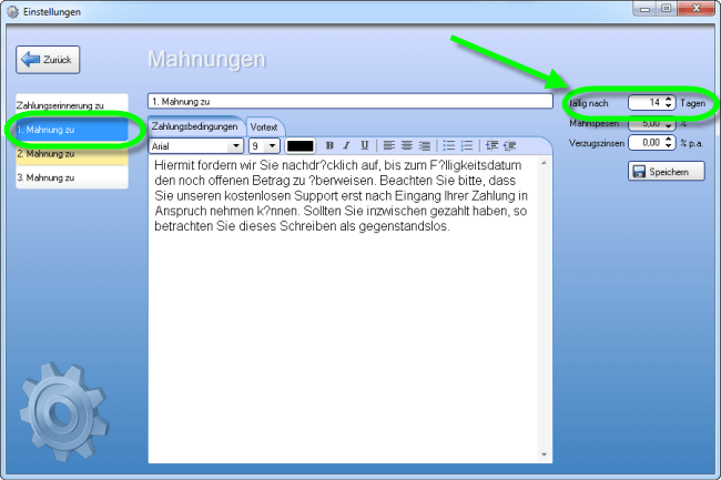 Mahnwesen Schritt für Schritt