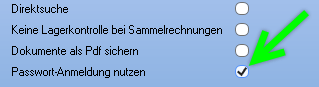 Passwort-Anmeldung 1