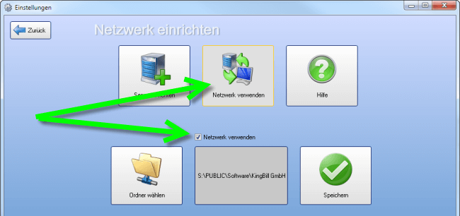 Netzwerk verwenden