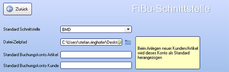 FiBu-Schnitstelle