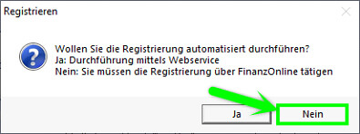 Signatur-Einheit registrieren