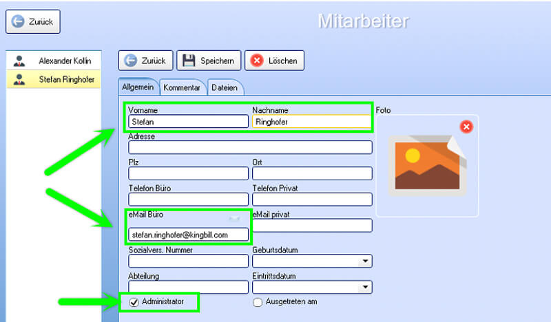 Neuer Mitarbeiter