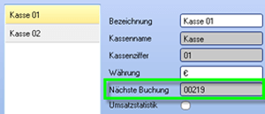 Nächste Buchung
