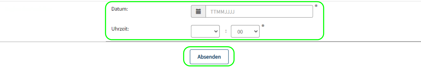 Ausfall-Ende absenden
