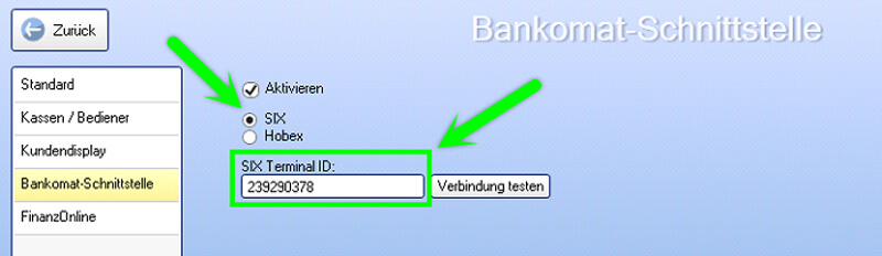 SIX Terminal ID