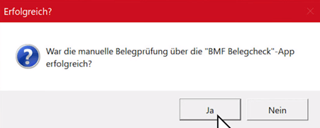 Belegprüfung erfolgreich?