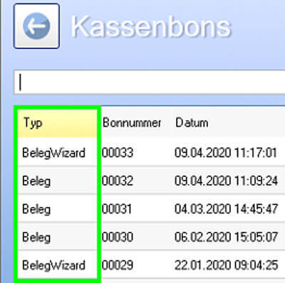 Kassenbons