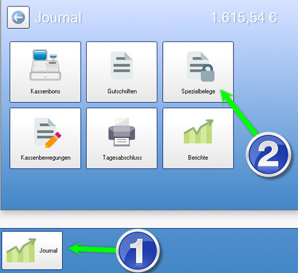 Spezialbeleg Journal