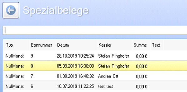 Spezialbelege