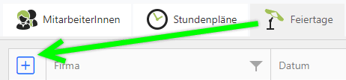 Feiertag anlegen