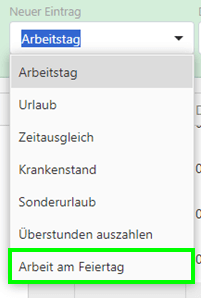 Feiertage Übersicht