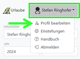 Profil bearbeiten