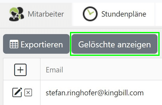Gelöschte Mitarbeiter