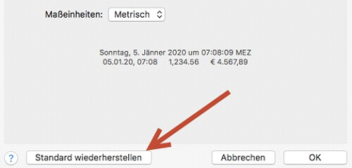 Weitere Einstellungen