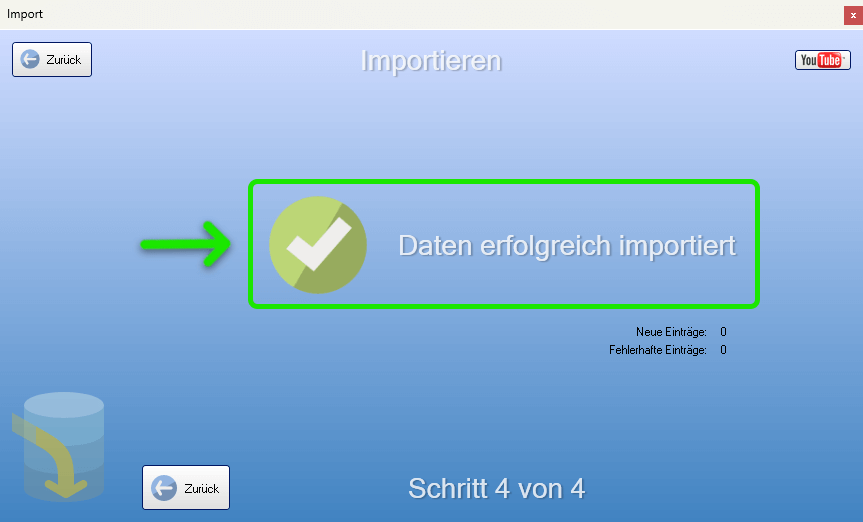 Artikeldaten importieren - Felder zuweisen