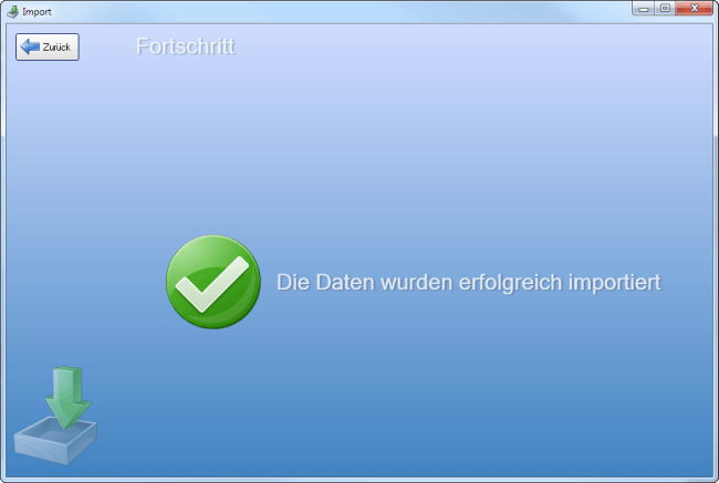 Kundendaten importieren Schritt 5