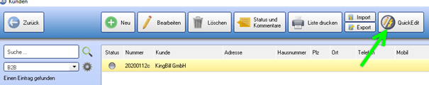 QuickEdit starten