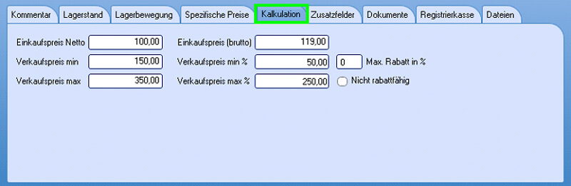 Kalkulation