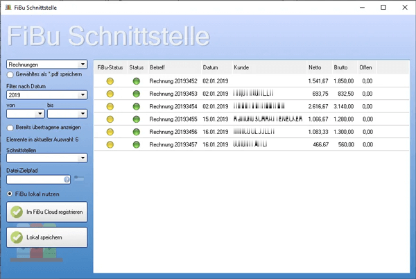 FiBu-Schnittstelle