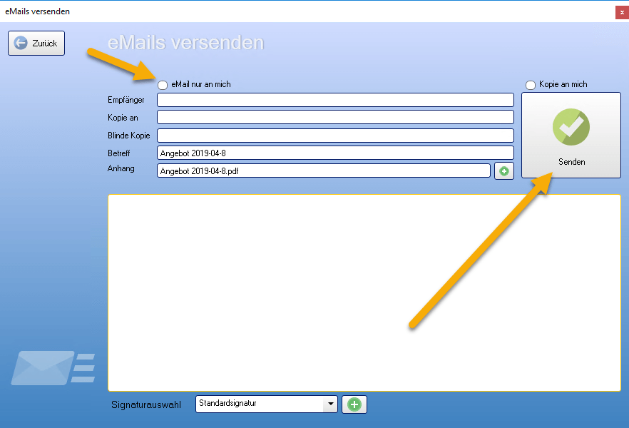 eMails versenden