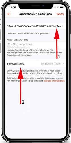 Verbindung herstellen