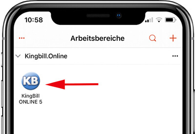 Arbeitsbereich fertig