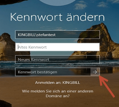 KingBill ONLINE 5 Passwort ändern Schritt 2