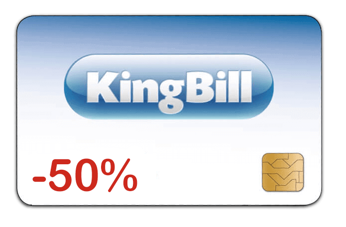 -50 Prozent KingBill Rabatt Gutschein
