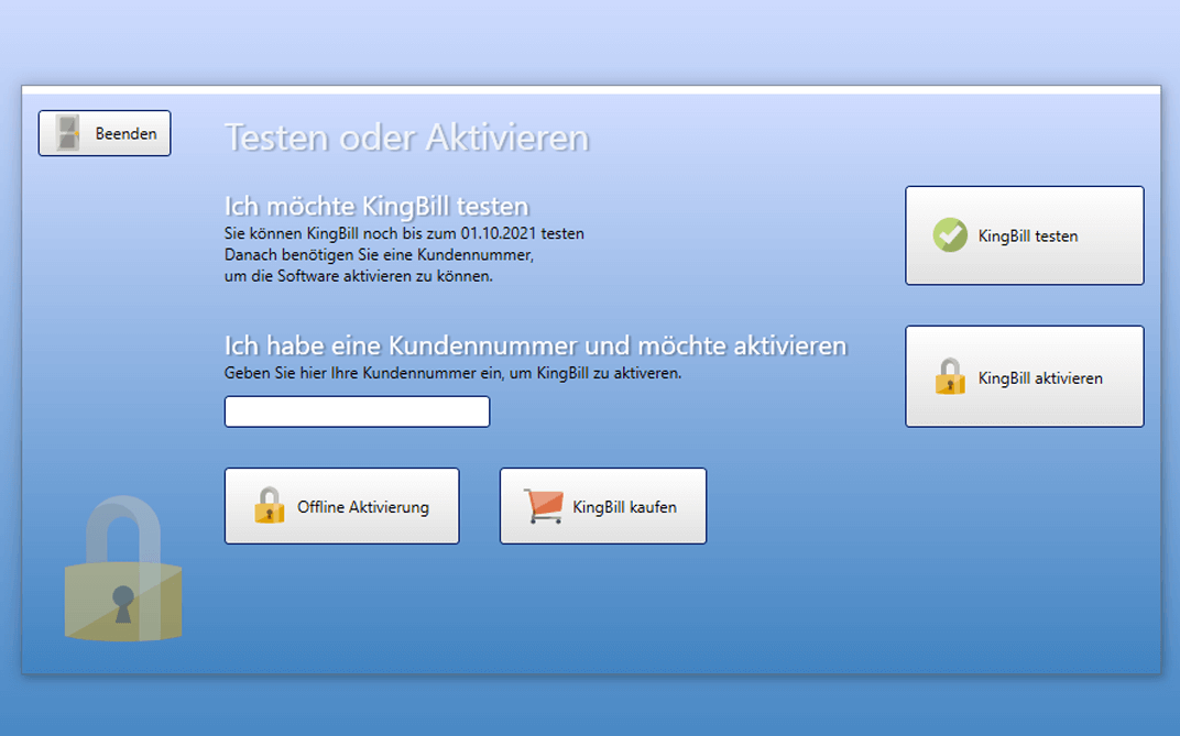 Vereinfachte Aktivierung